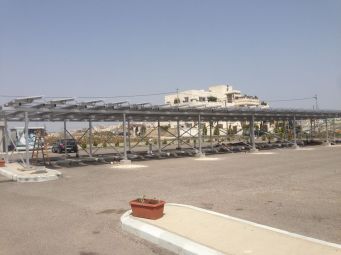 100KW solar car park system applied in UAE