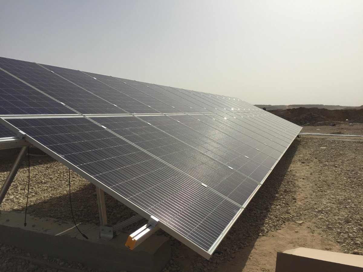 The 300KW Ground Solar Mount System installed in Africa The 300KW Ground Solar Mount System installed in Africa