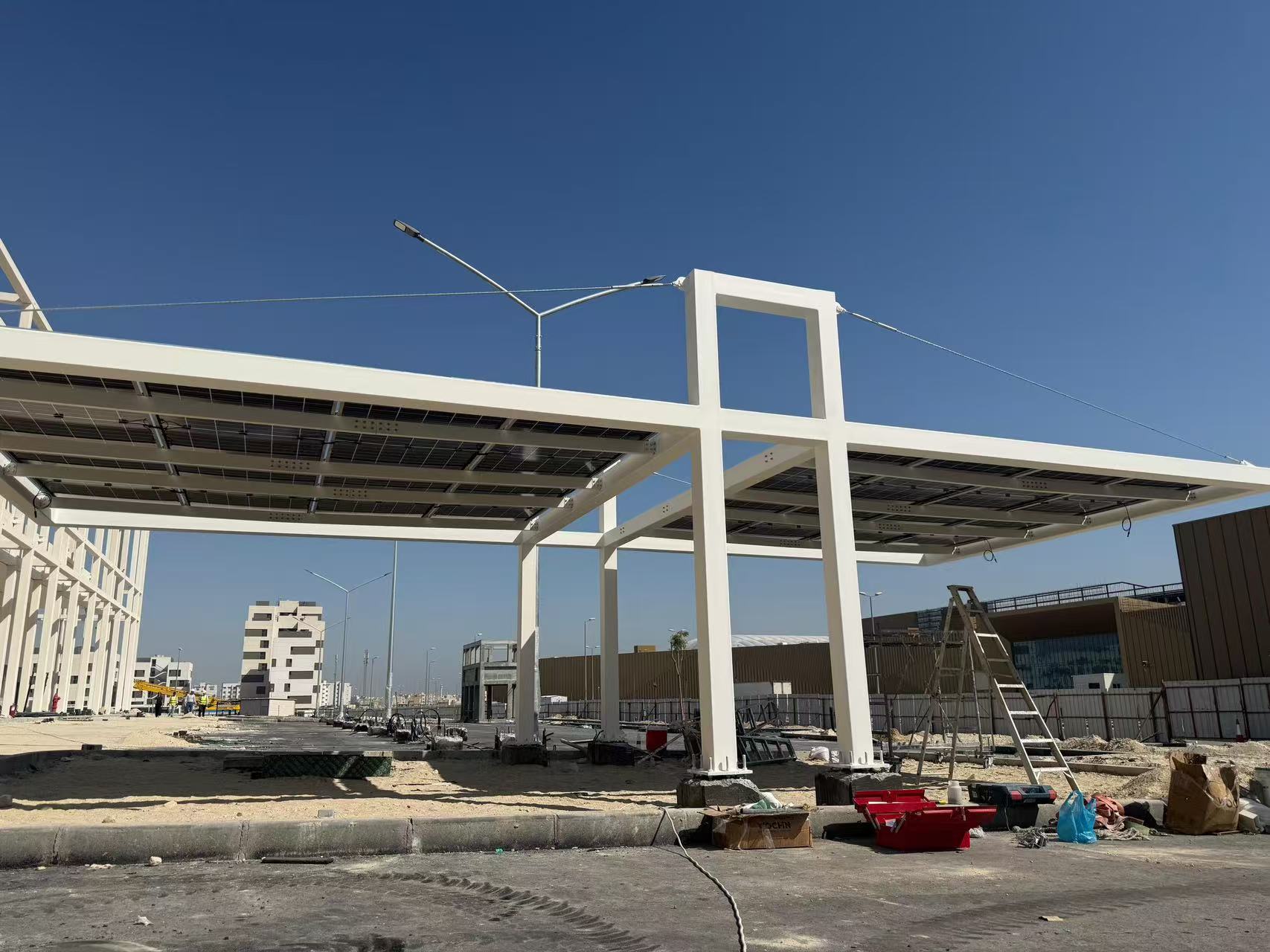 3.8MWp Solar Carport Project in the Middle East – Engineering Support in Progress 3.8MWp Solar Carport Project in the Middle East – Engineering Support in Progress