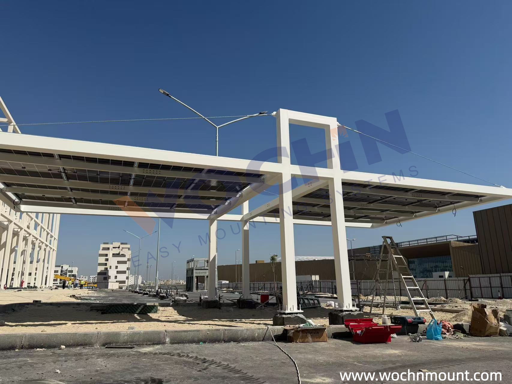 3.8MWp Solar Carport Project in the Middle East