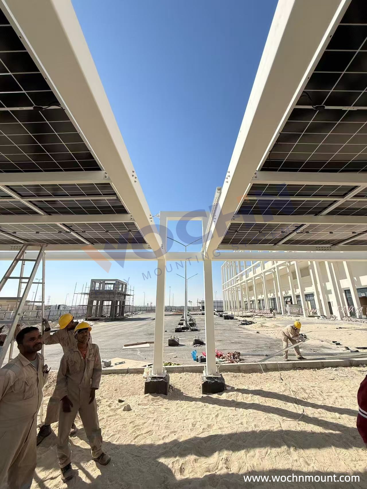 3.8MWp Solar Carport Project in the Middle East