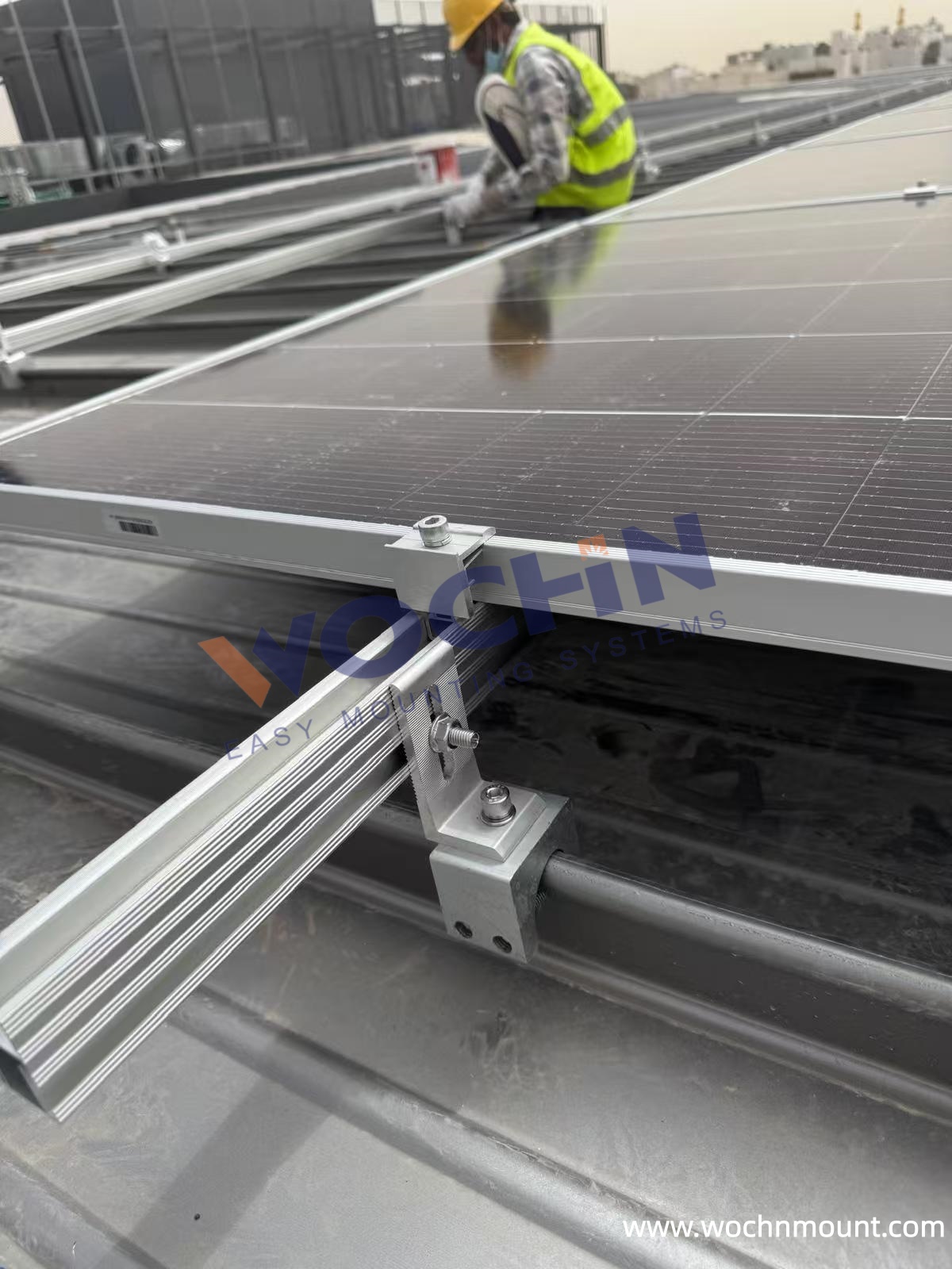 74.4 kW Solar Project Installed on a Metal Roof in Kuwait