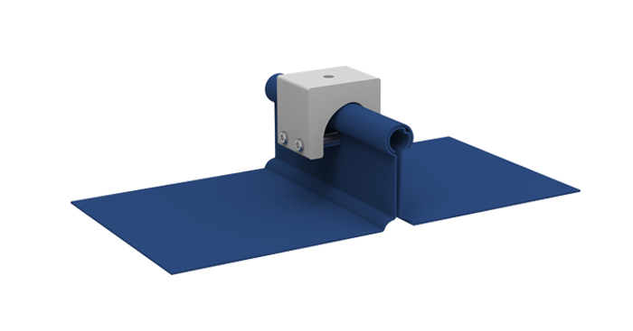 21# is rail-based clamp to standing seam metal roof for