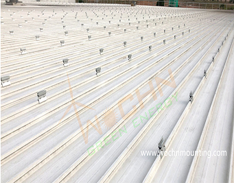 1.5MW Solar System installed in Indonesia– Rail free Standing Seam Clamp