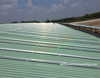 2MW Metal Roof Solar System in Thailand– L foot Mount System used