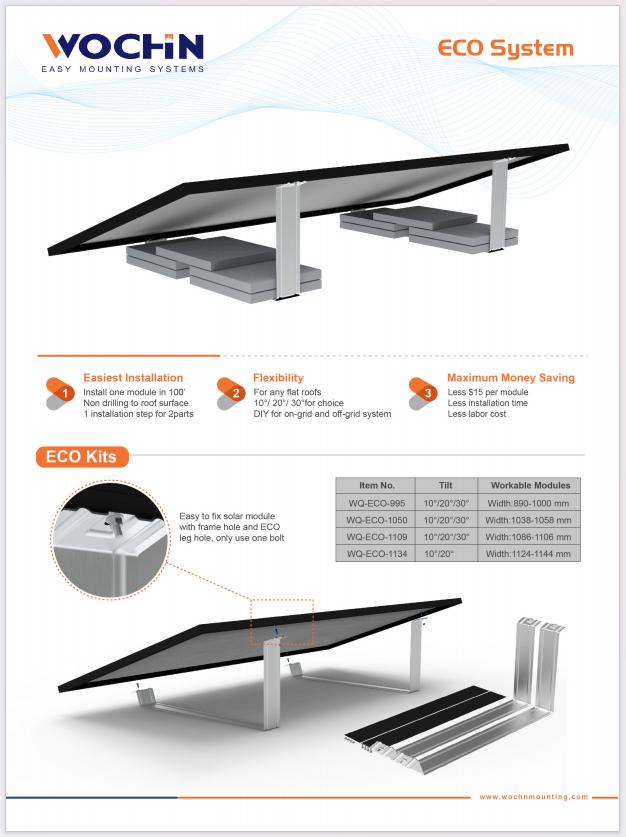 ECO Solar Mounting System  Data Sheet