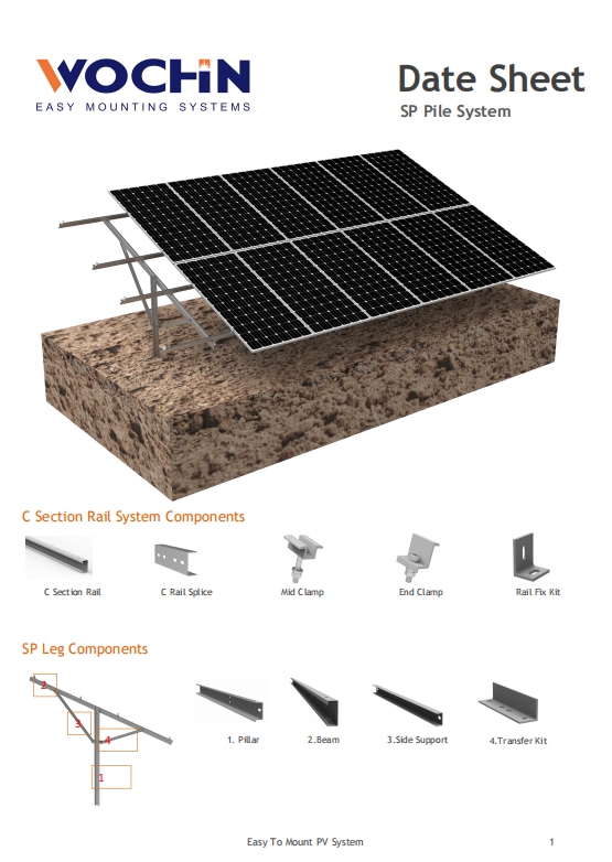 SP Ground Solar Mounting System Data Sheet