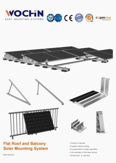 WOCHN Flat Roof Solar Mount System