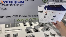 WOCHN team took the photovoltaic bracket products to the exhibition in Johannesburg
