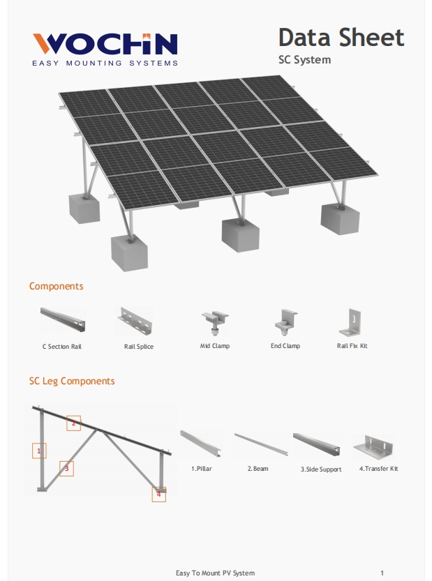 SC Ground Mount System Data Sheet