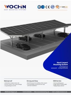 WOCHN Steel Carport Mounting System brochure