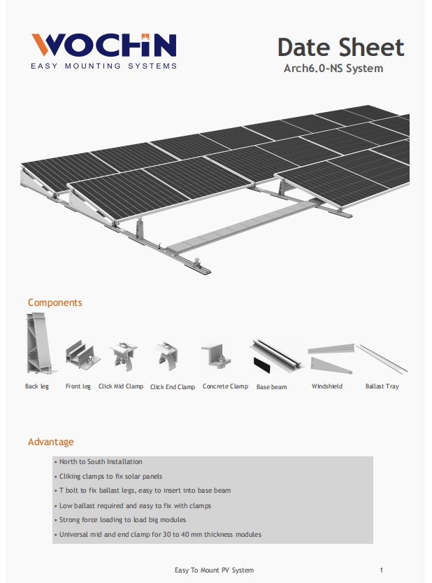 Arch 6.0 Ballast Mount Data Sheet