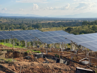 130KW Ground Solar Mount System located in Africa