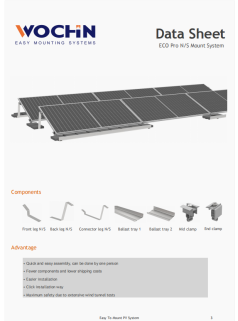 WOCHN ECO Pro N&S System Data Sheet