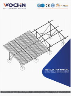 WOCHN SC Ground Solar Mounting System Installation Manual.
