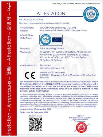 Production Certificate