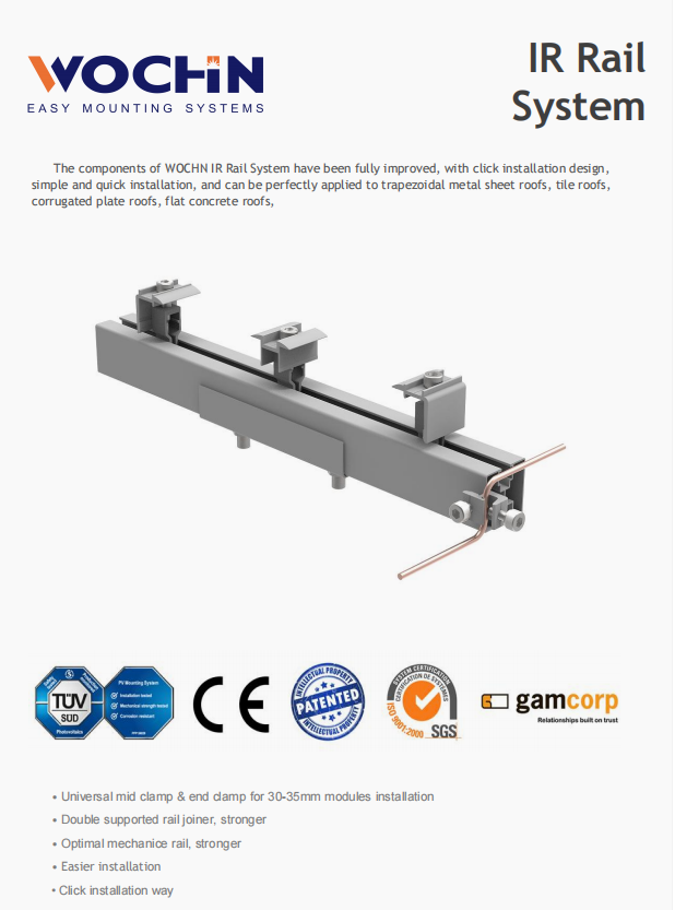 WOCHN IR Rail System Dats Sheet